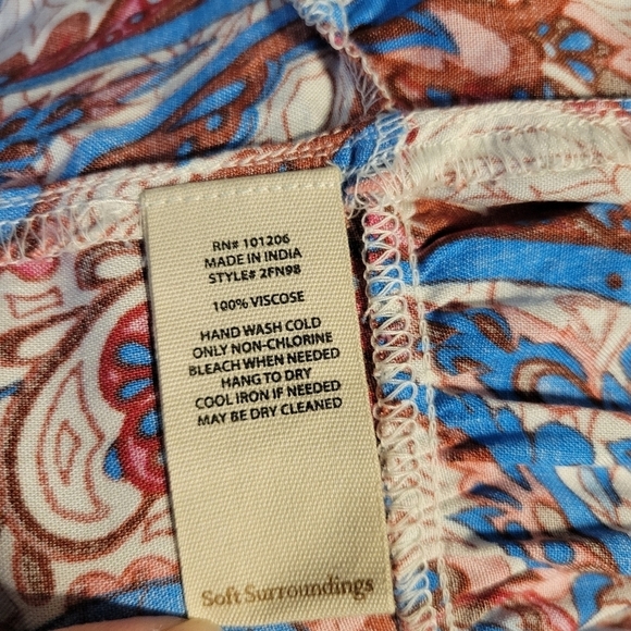 Soft surroundings Kara Framboise Paisley Maxi dress. - Picture 9 of 16